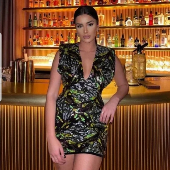 Beautiful Multi colored sequins Zara Dress - Picture 3 of 8